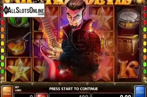 Win Screen. Guitar Devil from Casino Technology