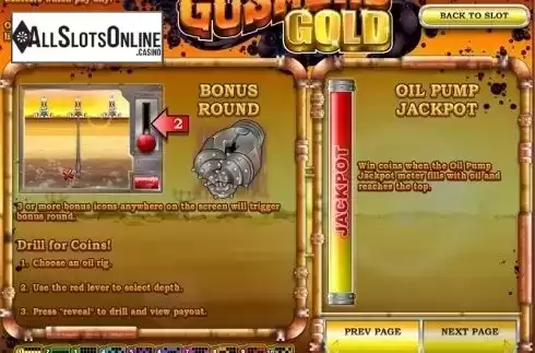 Screen4. Gushers Gold from Rival Gaming