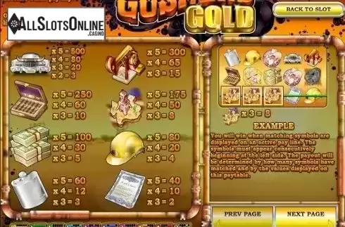 Screen2. Gushers Gold from Rival Gaming