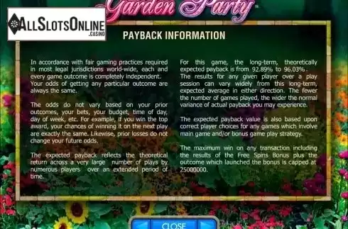 Screen6. Garden Party from IGT