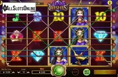 Winlines. Genie Wishes from Booming Games