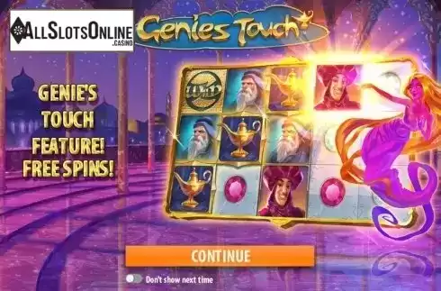 Game features. Genies Touch from Quickspin