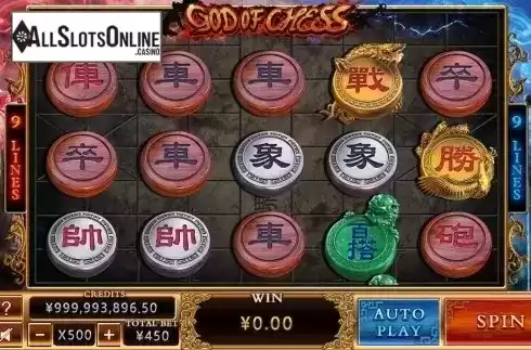 Reel Screen. God of Chess from CQ9Gaming