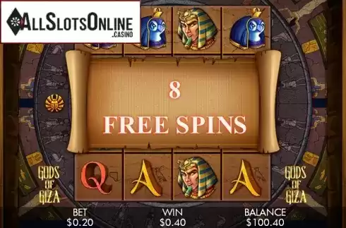 Free spins. Gods of Giza from Genesis