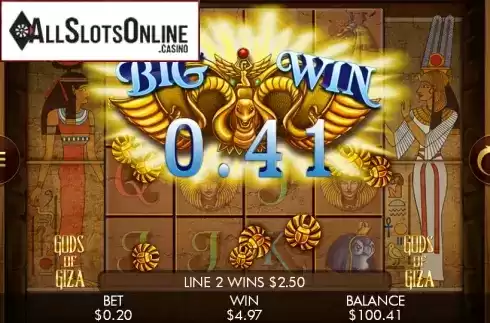 Big Win. Gods of Giza from Genesis