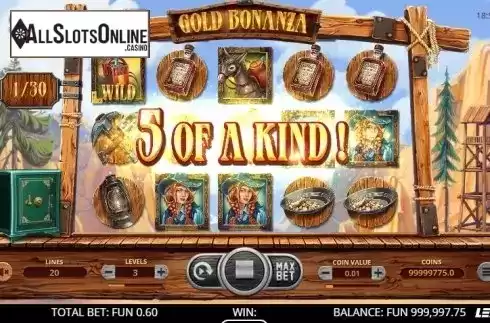 Win screen 2. Gold Bonanza from Leap Gaming