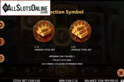 Paytable 3. Gold Bonanza from Leap Gaming