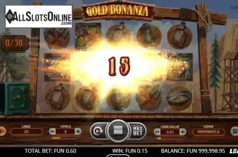 Win screen 1. Gold Bonanza from Leap Gaming