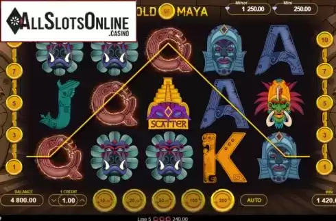 Win screen 2. Gold of Maya from Gamzix
