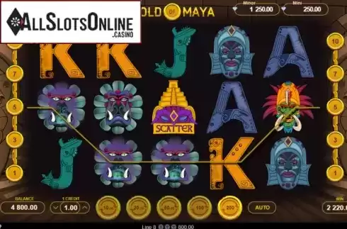 Win screen 3. Gold of Maya from Gamzix