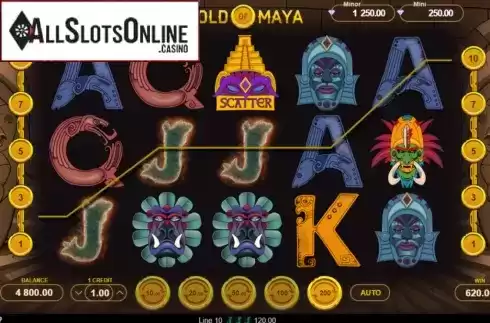 Win screen 1. Gold of Maya from Gamzix