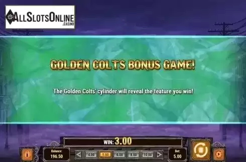 Golden Colts bonus game. Golden Colts from Play'n Go