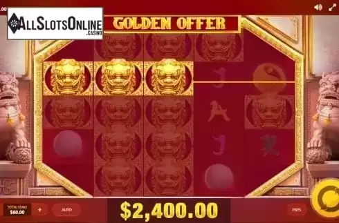 Screen 3. Golden Offer from Red Tiger