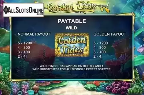 Features 1. Golden Tides from 2by2 Gaming