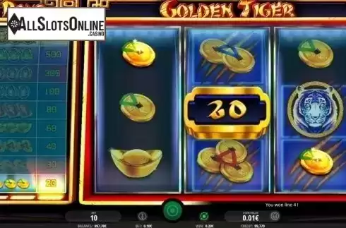 Winn Screen 1. Golden Tiger from iSoftBet