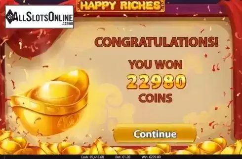 Total Win. Happy Riches from NetEnt