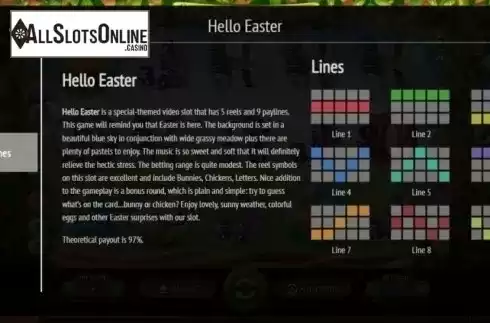Lines. Hello Easter from BGAMING