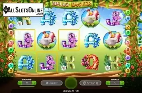 Win Screen. Hello Easter from BGAMING