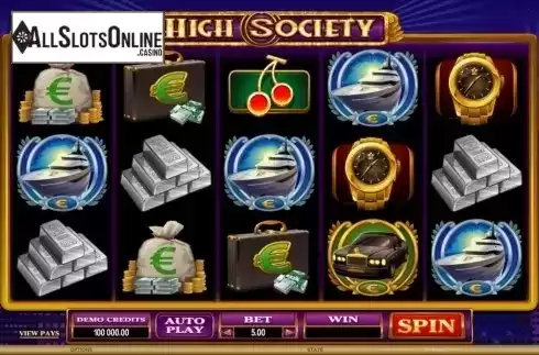Screen7. High Society from Microgaming