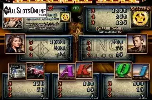Screen4. Highway Star from Casino Technology