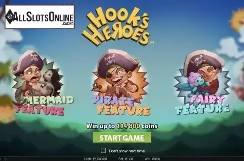 Screen3. Hook's Heroes from NetEnt
