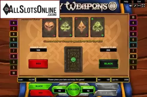 Gamble. Holy Weapons from Platin Gaming