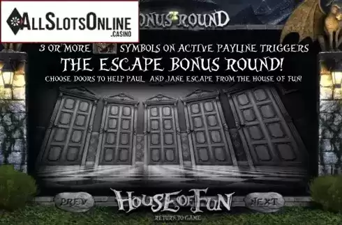 Paytable 3. House of Fun from Betsoft