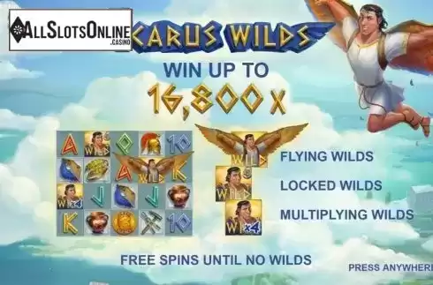 Start Screen. Icarus Wilds from Sthlm Gaming