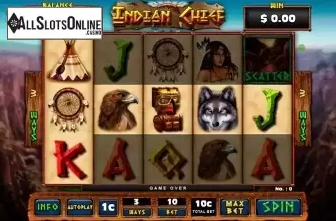 Game Screen. Indian Chief from GMW