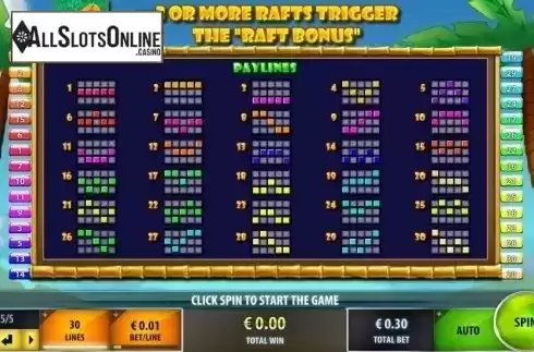 Paylines. Island Quest from IGT