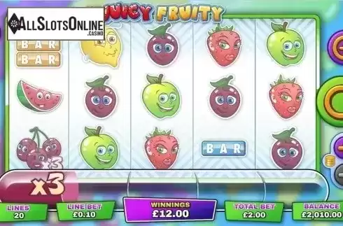 Bonus Screen 2. Juicy Fruity from Mutuel Play