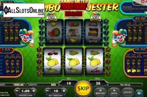 Win Screen 2. Jumbo Jester from Nucleus Gaming