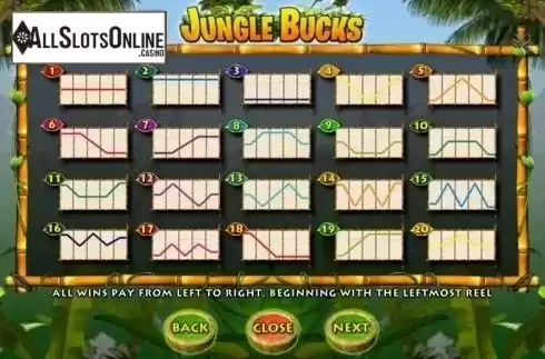Screen3. Jungle Bucks from OpenBet