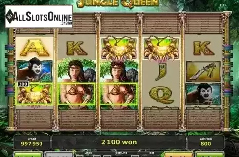 Screen 1. Jungle Queen from Greentube