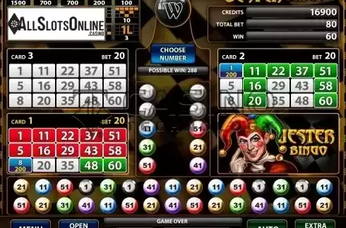 Screen3. Jester Bingo from Casino Technology