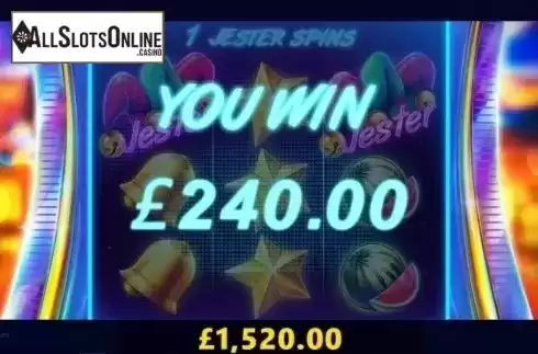 Free Spins Win Screen 2. Jester Spins from Red Tiger