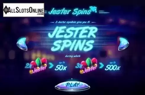 Paytable 1. Jester Spins from Red Tiger
