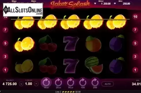 Win Screen 2. Joker Splash (Gamzix) from Gamzix