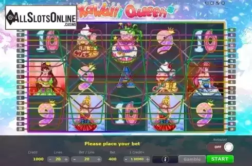 Reel Screen. Kawaii Queen from Five Men Games