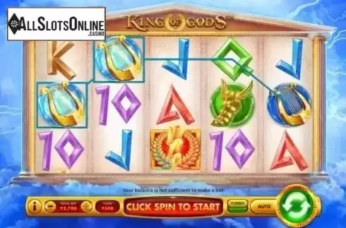 Win Screen 2. King of Gods from Skywind Group