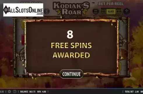 Free Spins 1. Kodiaks Roar from WMS
