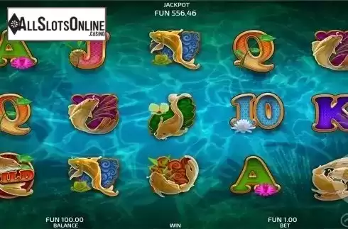 Reels screen. Koi Fortunes from Concept Gaming