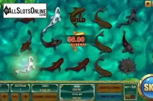 Win Screen. Koi Treasure from XIN Gaming