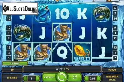 Win Screen . Lucky Angler from NetEnt