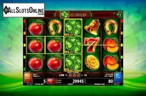 Wild Win screen. Lucky Clover (CasinoTechnology) from Casino Technology