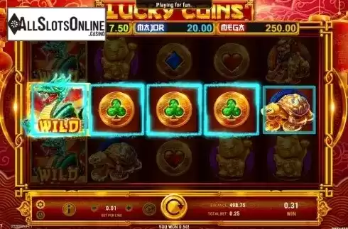 Win Screen 3. Lucky Coins from GameArt