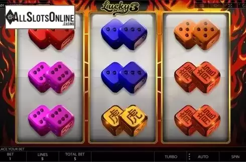 Reels screen. Lucky Dice 3 from Endorphina