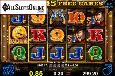 Win screen 2. Lucky Dollar from Casino Technology
