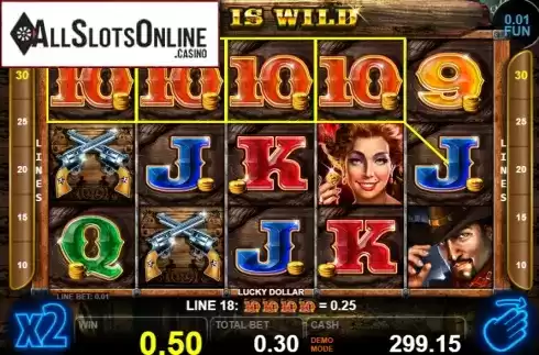 Win screen 3. Lucky Dollar from Casino Technology
