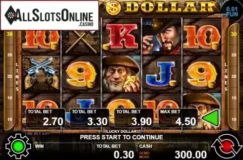 Reel screen. Lucky Dollar from Casino Technology